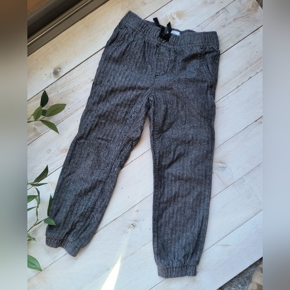 Old Navy Boys Heathered Gray Jogger Dress Pants Drawstring Waist Size Small 6-7 - Picture 1 of 4